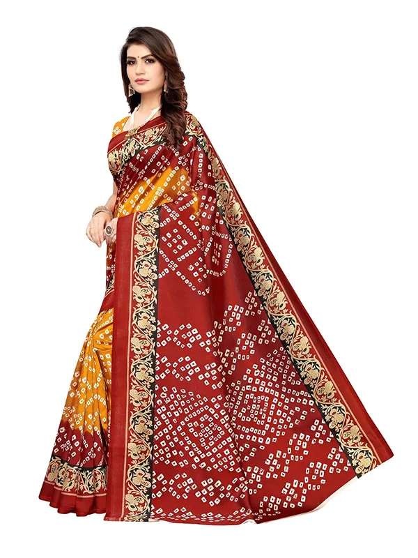 Red_Printed_Art_Silk_Traditional_Saree