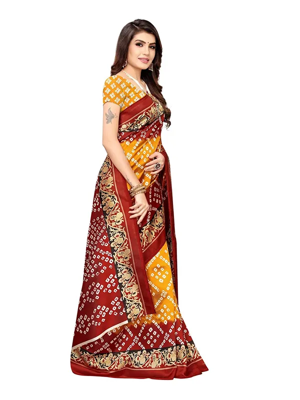 Red_Printed_Art_Silk_Traditional_Saree