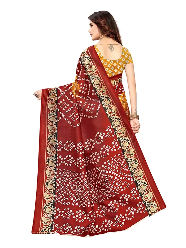 Red_Printed_Art_Silk_Traditional_Saree