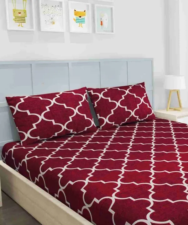 Premium__Fitted_Bedsheet_Multicolor_(72X78X_Upto_10_Inches)_&_360_Degree_Elasticated