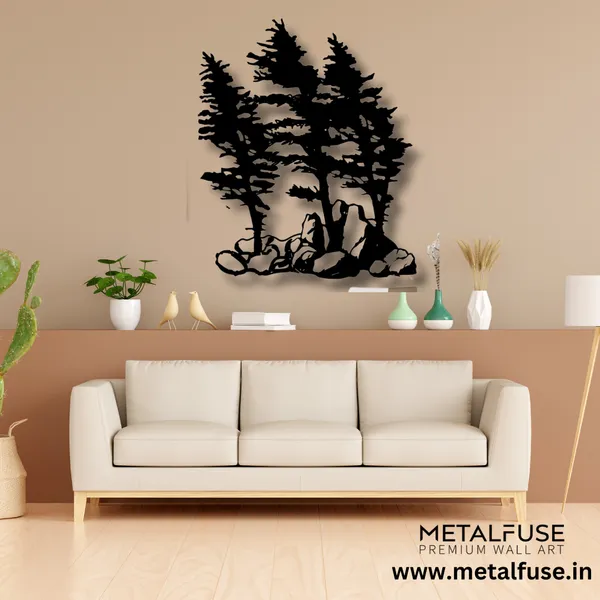 Wooden_Wall_Art_for_Home_Decoration__|_Windy_Pines__|_Black