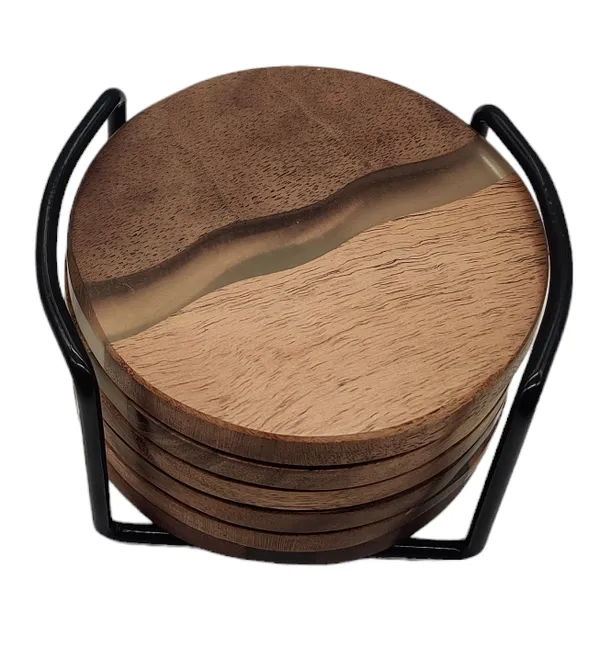 Coaster_Set_Circle_(River)_(S/6_With_Stand)