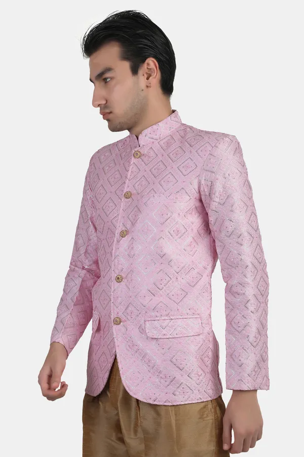Baby_Pink_Embroidered,_Self_Design_Bandhgala