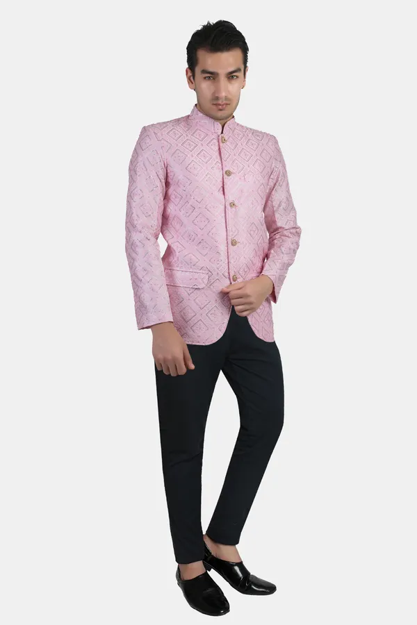 Baby_Pink_Embroidered,_Self_Design_Bandhgala