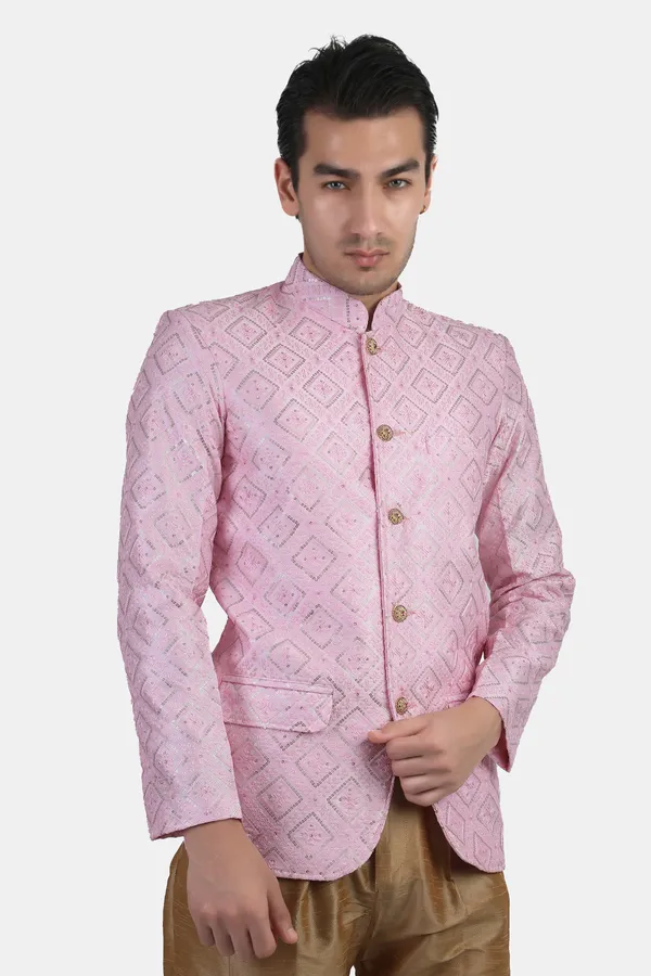 Baby_Pink_Embroidered,_Self_Design_Bandhgala