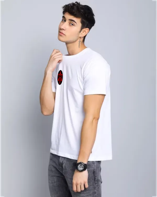 White_Printed_Half_Sleeve_Cotton_T-Shirt_For_Men