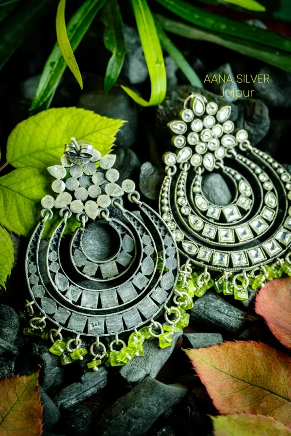 925_Pure_Sterling_Silver_|_Kundan_Earrings_|_Well_Stamped_&_Hallmarked