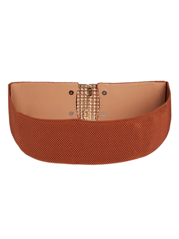 Tan_Artificial_Leather_Belt_For_Women