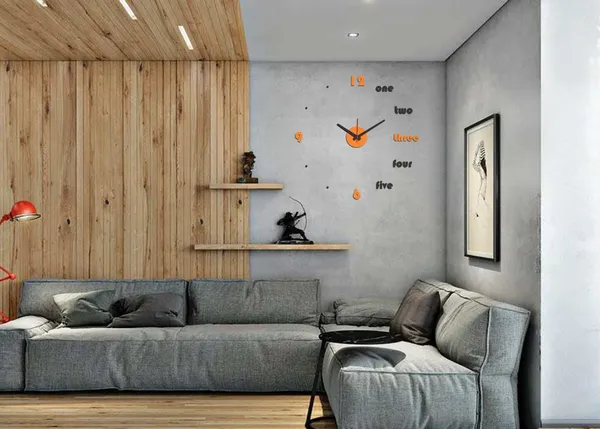 Orange_Black_Roman_Style_Decorative_Acrylic_3D_-_Diy_Wall_Clock