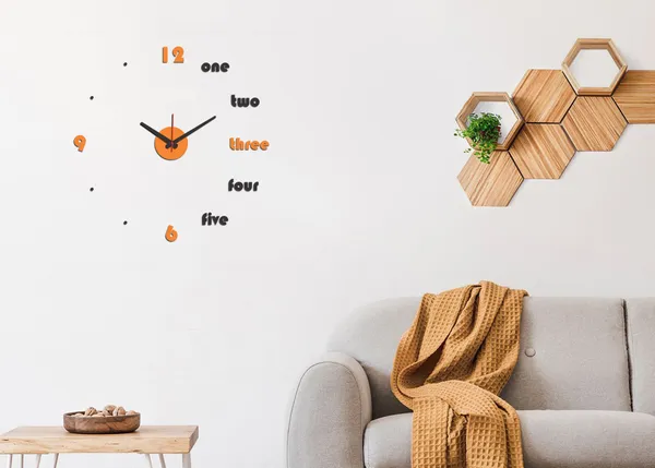 Orange_Black_Roman_Style_Decorative_Acrylic_3D_-_Diy_Wall_Clock