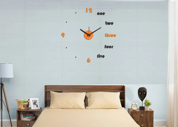 Orange_Black_Roman_Style_Decorative_Acrylic_3D_-_Diy_Wall_Clock