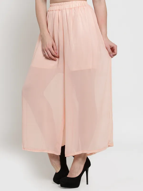 Ethnic_Chiffon_Pleated_Plain_Elastic_Waist_Wide_Leg_Palazzo_Pants_For_Women