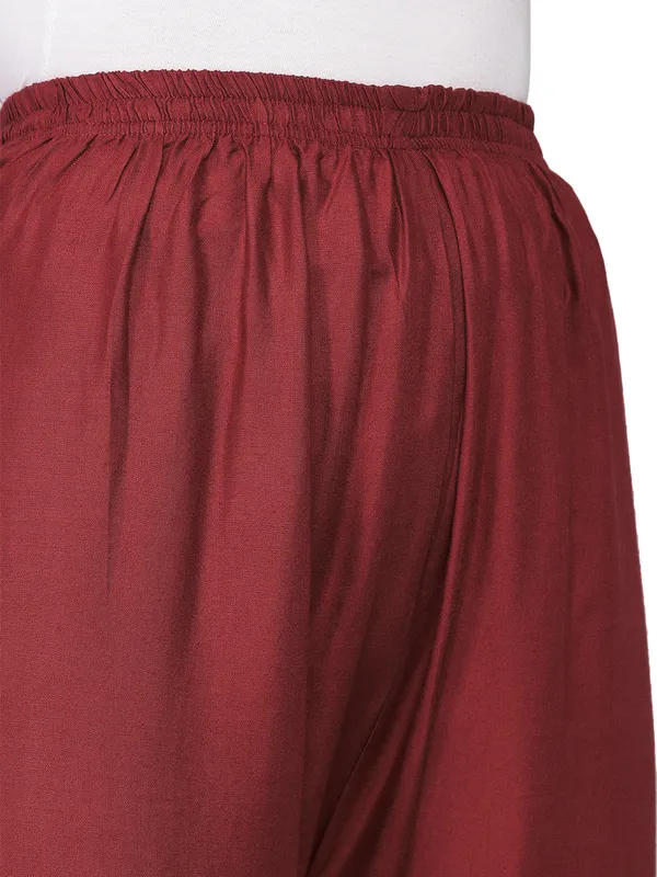 Maroon_Palazzo__Comfortable,_Stylish_And_Trendy_Casual_Wear