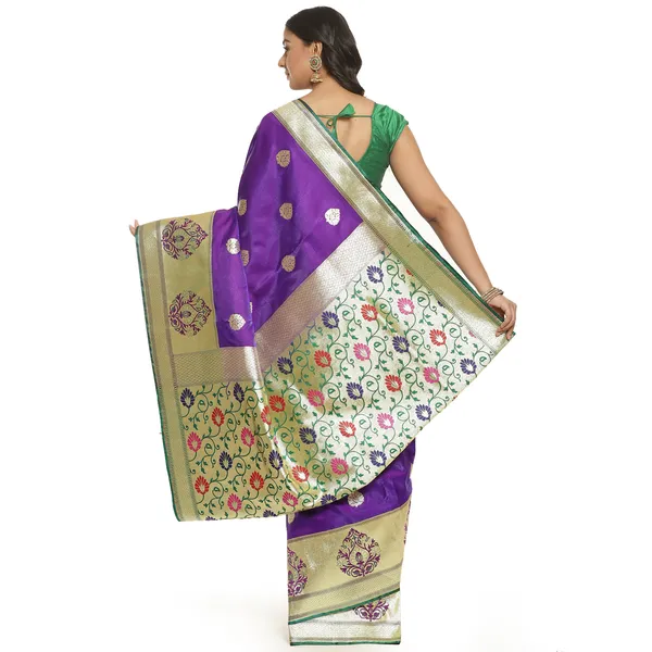 Purple_Satin_Silk_Banarasi_Sarees_For_Women