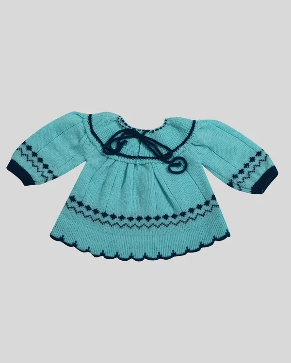 Light_Blue_Frock_Woolen_Knitted__For_Baby.