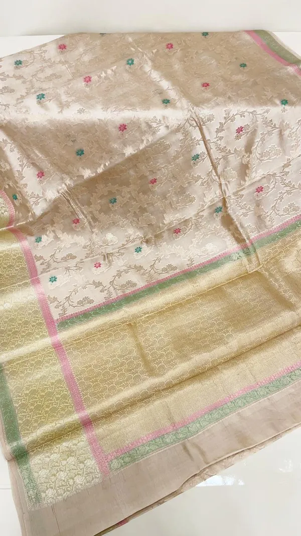 Humairah_Pure_Handloom_Cream_Dupion_Silk_Tilfi_Mina_Zari_Jaal_with_Contrast_Yellow_Skirt_Zari_Border_and_Cream_Blouse