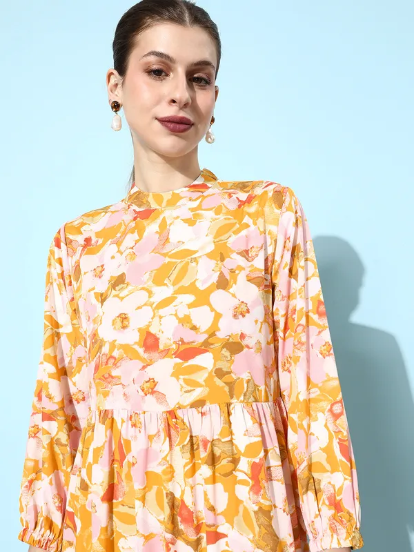 Multicolor_Crepe_Fit_and_Flare_Dress_For_Women