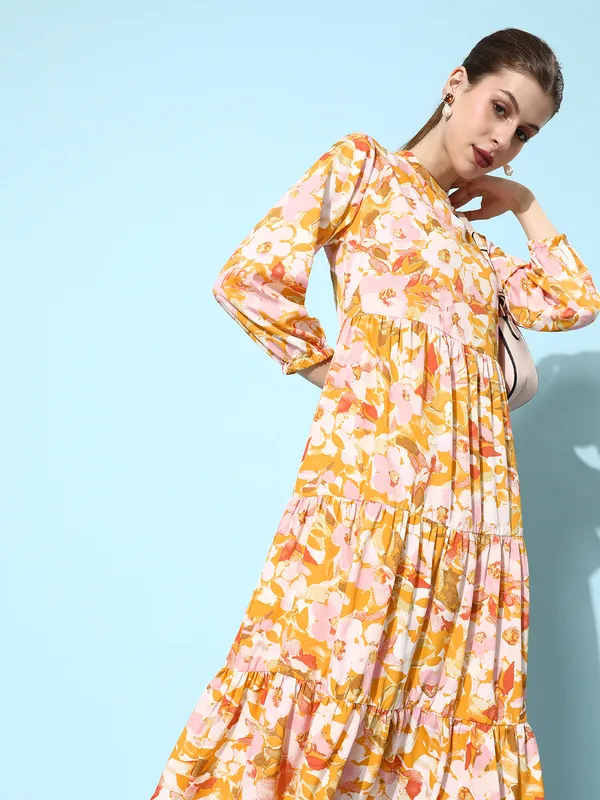 Multicolor_Crepe_Fit_and_Flare_Dress_For_Women