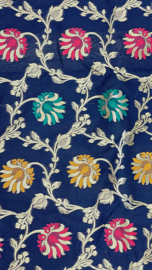 Humairah_Presents_Navy_Blue_Katan_Silk_Floral_Mina_Zari_Jaal_Boota_with_Banarasi_Zari_Border_and_Navy_Blue_Blouse
