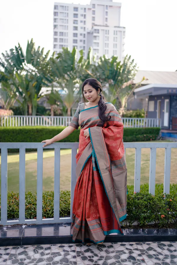ORANGE_KANJIVARAM_SILK__SAREE