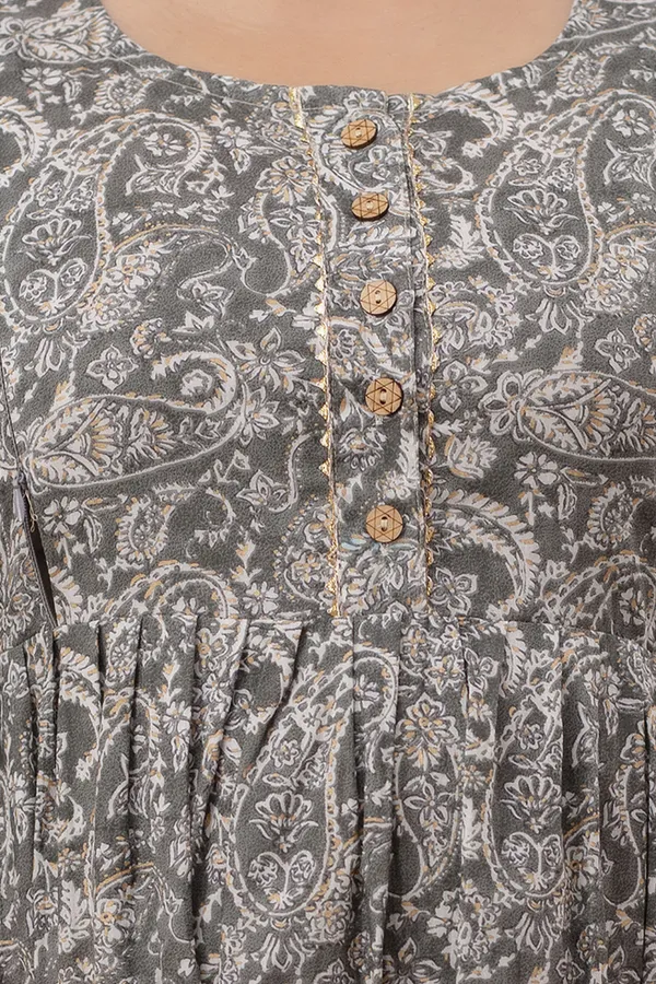 Grey_Printed_Pure_Cotton_Rayon_Anarkali_Maternity_Kurta