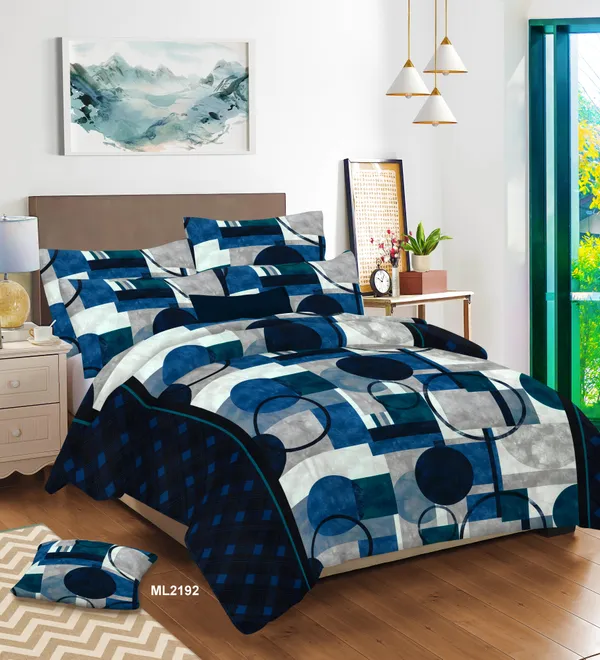 100%_Pure_Cotton_Milenium_Set_of_Double_Bedsheet_and_2_Pillow_Covers_220_TC