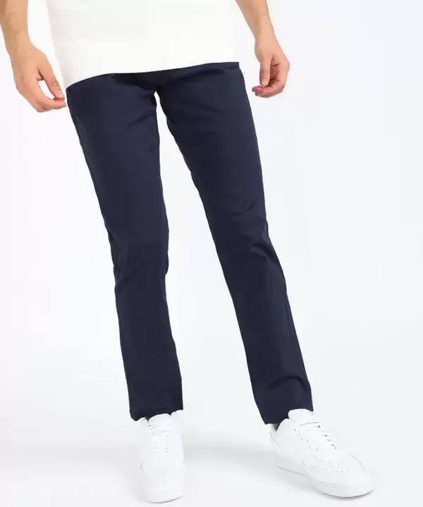 Cotton_Blend_Dark_Blue_Men_Casual_Trousers