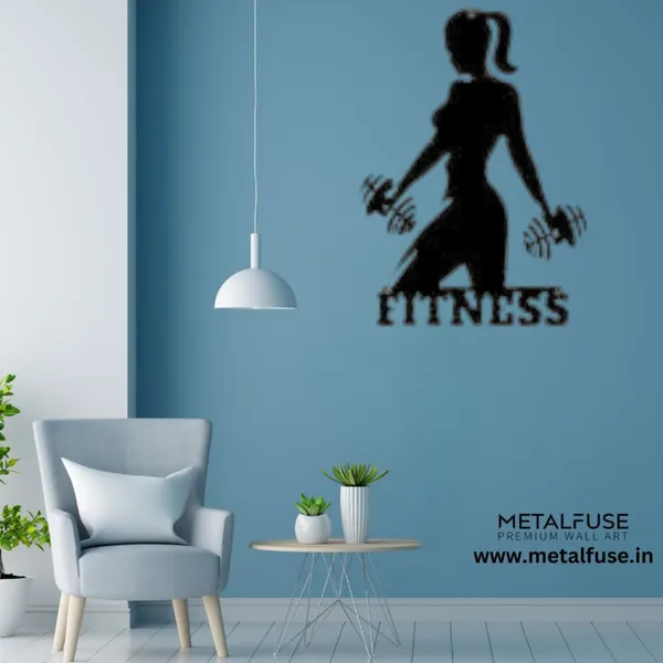 Wooden_Wall_Art_for_Home_Decoration__|_Dumbbell-__|_Black