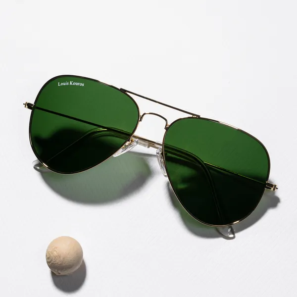 LOUIS_KOUROS_Green_Armstoner_Mirrored(Glass),_UV_Protection,_Toughened_Glass_Lens,_UV_Protection,_Night_Vision,_Aviator_Sunglasses_(62)__(For_Men_&_Women,_Green)