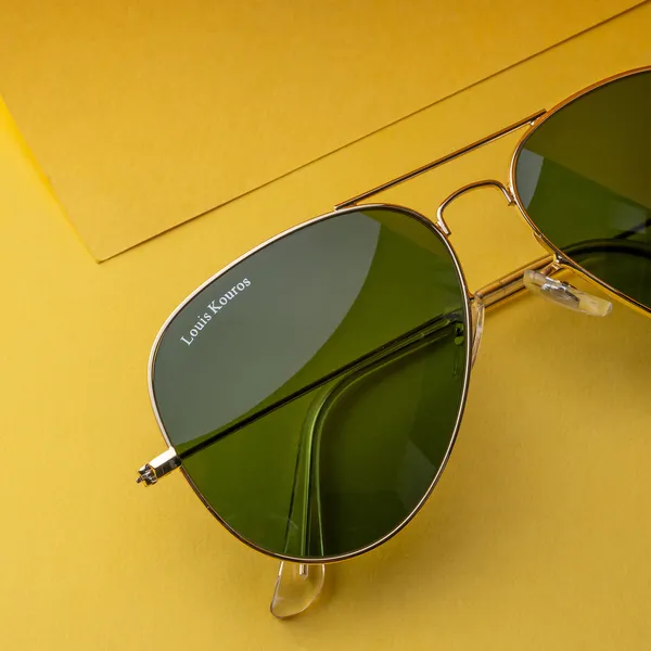 LOUIS_KOUROS_Green_Armstoner_Mirrored(Glass),_UV_Protection,_Toughened_Glass_Lens,_UV_Protection,_Night_Vision,_Aviator_Sunglasses_(62)__(For_Men_&_Women,_Green)