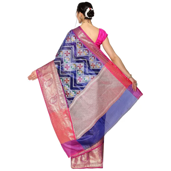Blue_Art_Silk_Banarasi_Sarees_For_Women