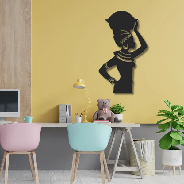 Black_African_women_Wood_Wall_Art
