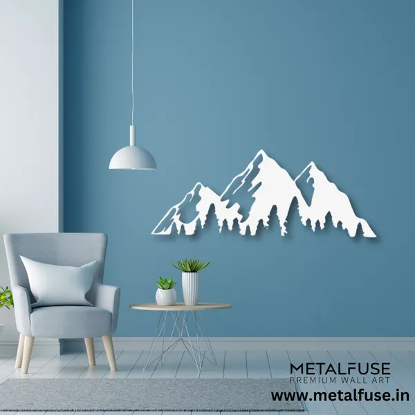 Metal_Wall_Art_for_Home_Decoration__|_Timberline_Mountains__|_White