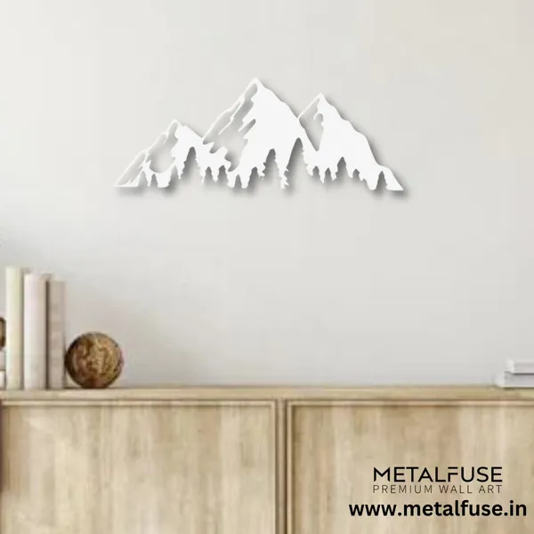 Metal_Wall_Art_for_Home_Decoration__|_Timberline_Mountains__|_White
