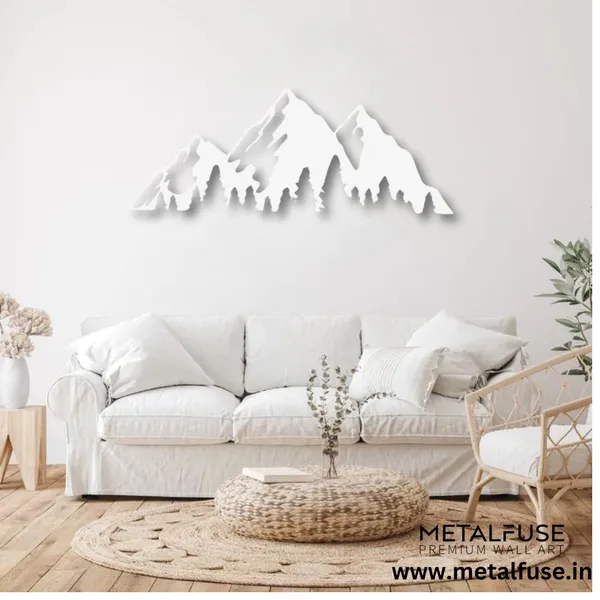 Metal_Wall_Art_for_Home_Decoration__|_Timberline_Mountains__|_White