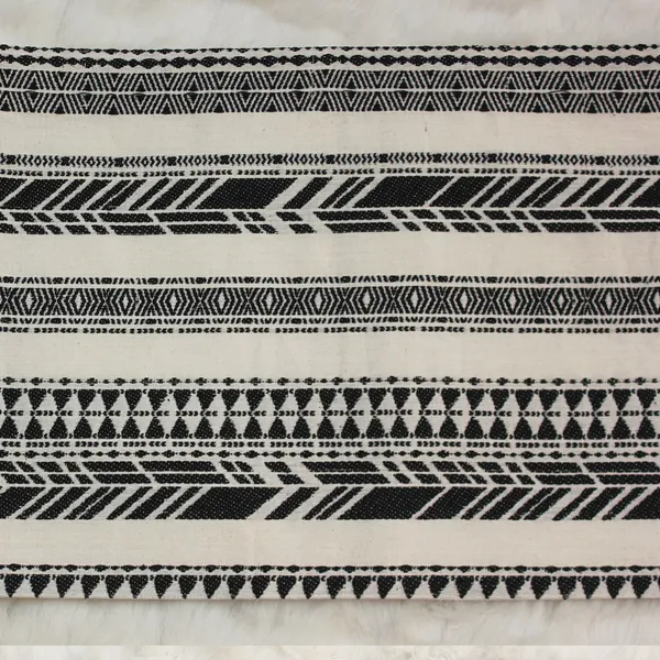 Pack_of_18_Piece_Cotton_Black_Cross_Road_Collection_Place_Mat_With_Napkin_For_Dining_Room_and_Living_Room
