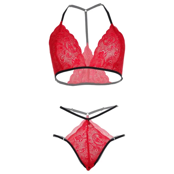 Red_Racerback_Lingerie_Set_For_Women