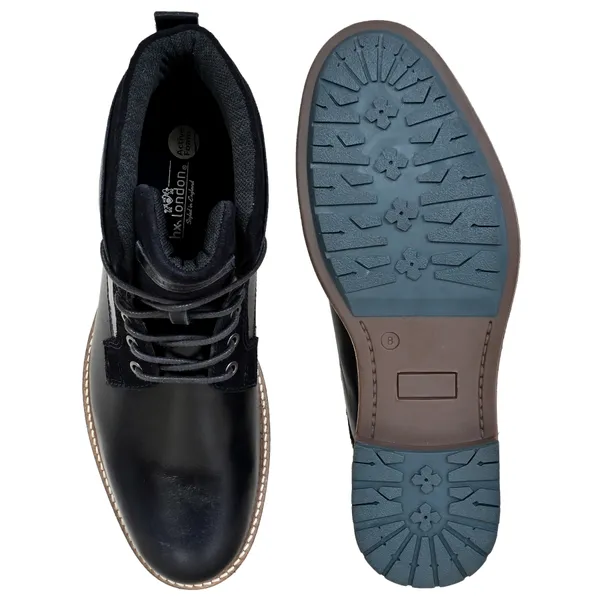 Black_Leather_Textured_Mid_Top_Biker_Boots
