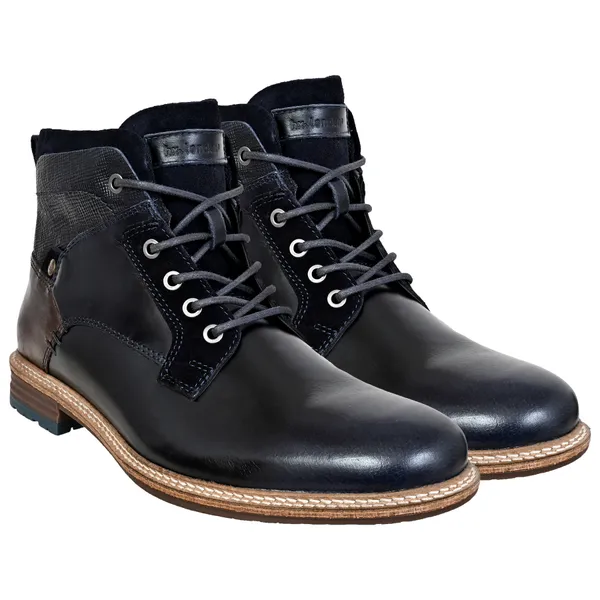 Black_Leather_Textured_Mid_Top_Biker_Boots