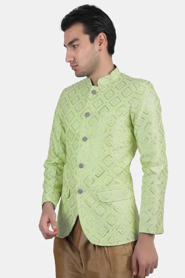 Pista_Embroidered,_Self_Design_Bandhgala