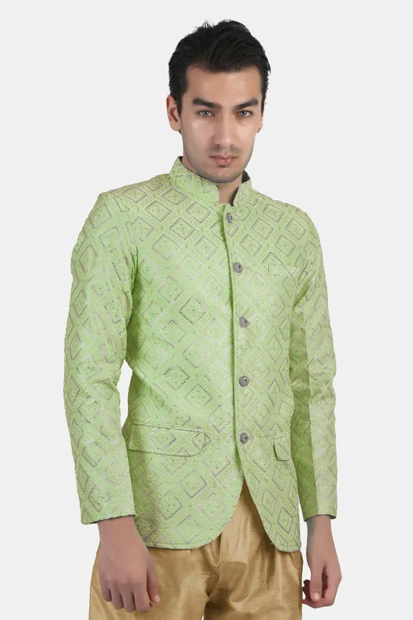 Pista_Embroidered,_Self_Design_Bandhgala