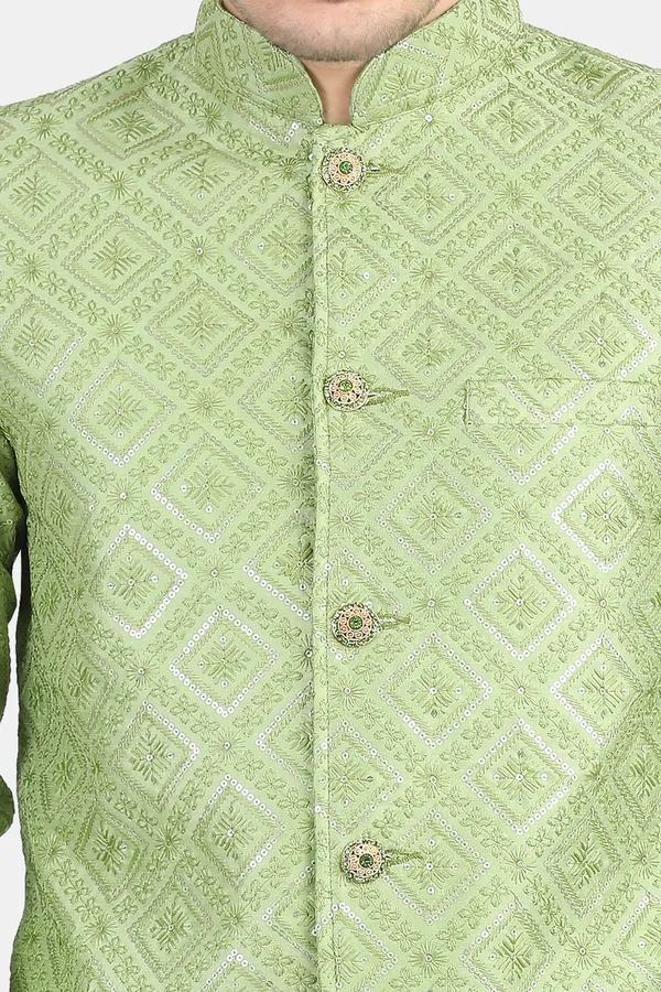 Pista_Embroidered,_Self_Design_Bandhgala