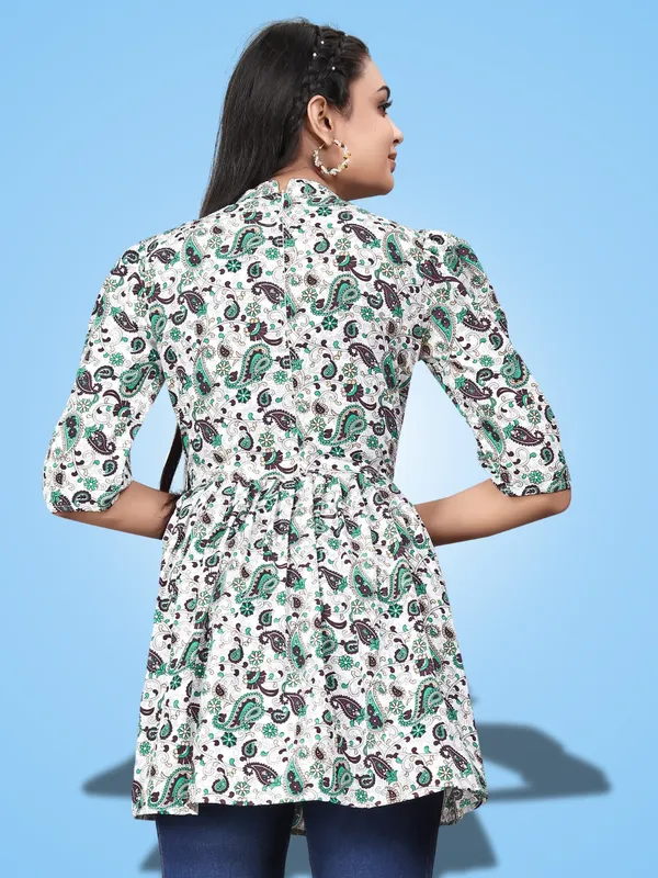 Green_Crepe_Mango_Floral_Printed_Casual_Wear_Tops