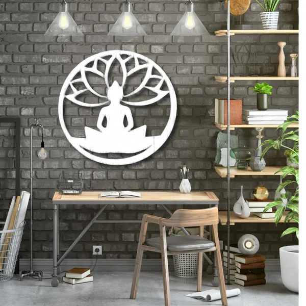 Metal_Wall_Art_for_Home_Decoration__|_Buddha_Lotus_Flower__|_White