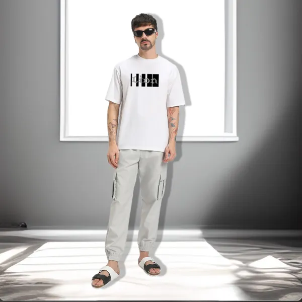 White_Oversized_Printed_Half_Sleeve_Cotton_T-Shirt_For_Men