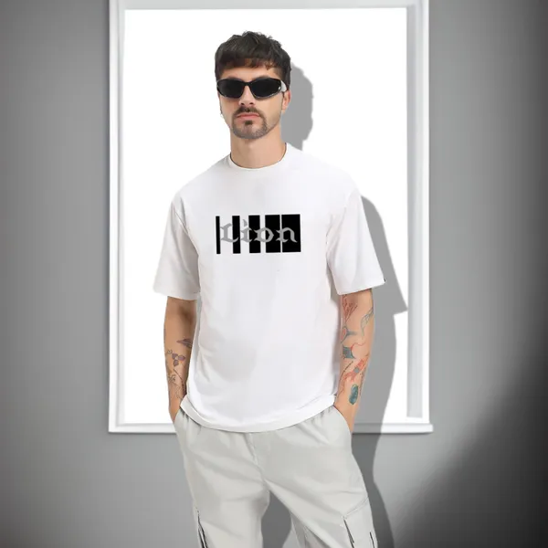 White_Oversized_Printed_Half_Sleeve_Cotton_T-Shirt_For_Men