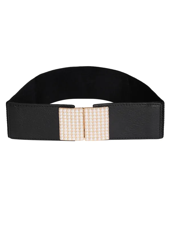 Black_Artificial_Leather_Belt_For_Women