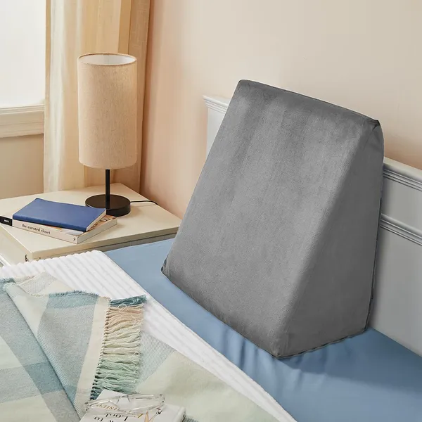 Sleeping_Wedge_Pillow,_Memory_Foam,_Acid_Reflux,_After_Surgery,_Raised_Triangle,_Headboard,_Dorm,_Office,_Air_Layer