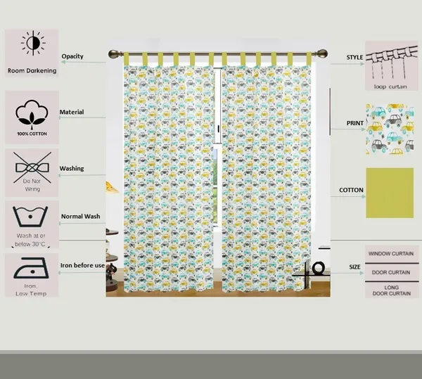 Pack_of_2_Cotton_MultiColor_Multi_Car_Printed_Tab_Top_Curtain_Set__for_Window_and_Door