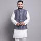 Cream & Navy Blue__SOJANYA
